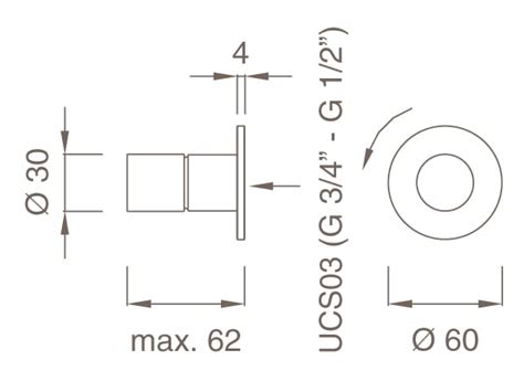 CARTESIO 41 Wall Mounted Shut Off Valve By Ceadesign Design CMP Design