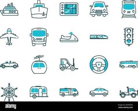 Isolated Vehicles Icon Set Vector Design Stock Vector Image And Art Alamy