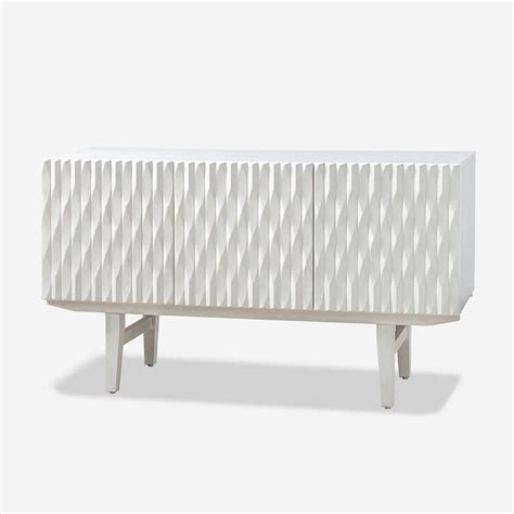 Jayden Creation Janice Mid Century Modern White Wooden In Wide