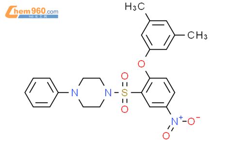 501927 66 8 Piperazine 1 2 3 5 Dimethylphenoxy 5 Nitrophenyl