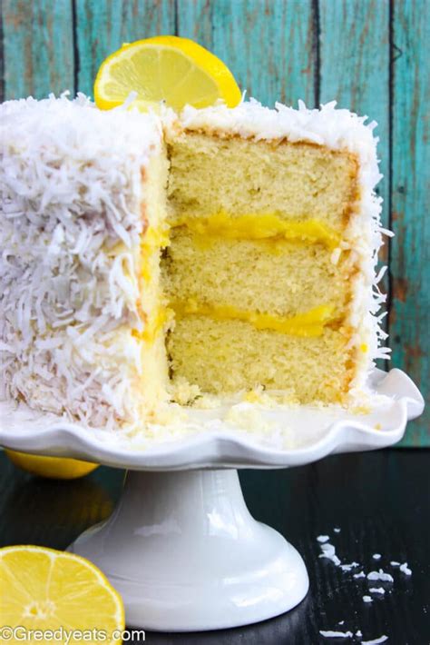 Lemon Coconut Cake Greedy Eats