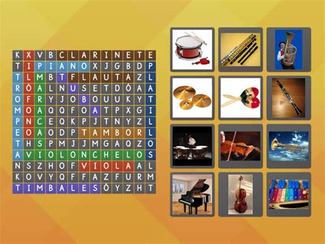 Sopa De Letras Instrumentos Wordsearch