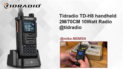 Tidradio Td H8 Handheld 2m 70cm 10watt Radio Tidradio Youtube