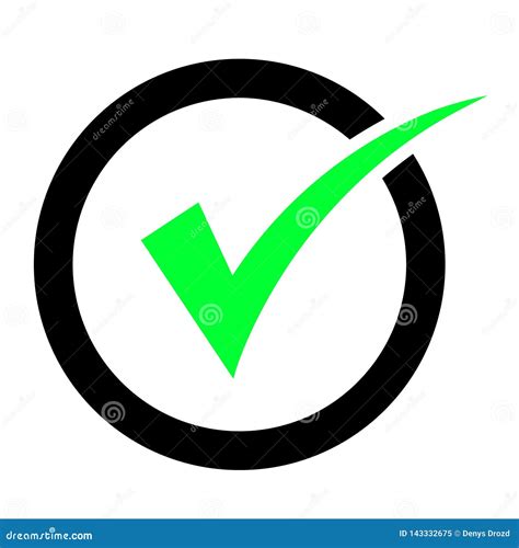 Check Icon Vector Check Mark Icon Check List Button Icon Stock Vector