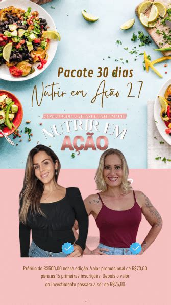 Projeto Nutrir 60 dias Cláudia Gamarra Cattani Hotmart