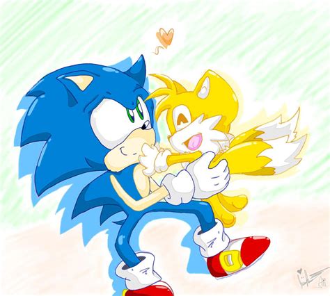 .::Collab::. Chibi Sonic and Tails Love by SilverSonic44 on DeviantArt