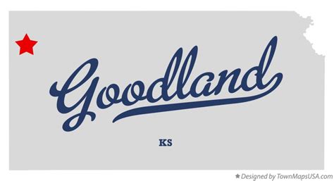 Map of Goodland, KS, Kansas