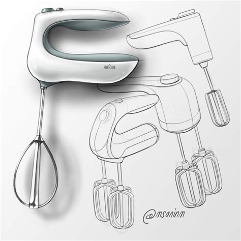 Hand Mixer Design Industrial Design Sketch Industrial Design