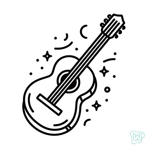 25 Guitarra Para Colorear Descarga Gratuita De Pdf