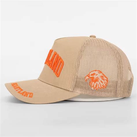 brown trucker hat