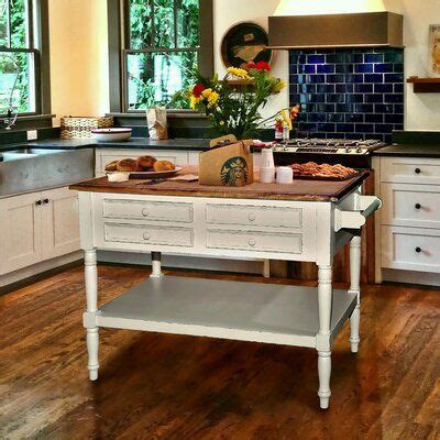 Darby Home Co Brookstonval Wide Kitchen Island Wayfair