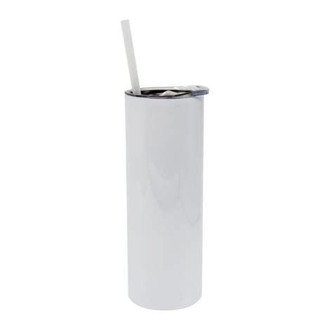 Tumbler Skinny Blanco Con Pajilla Ml P Sub Color Make Ramitex