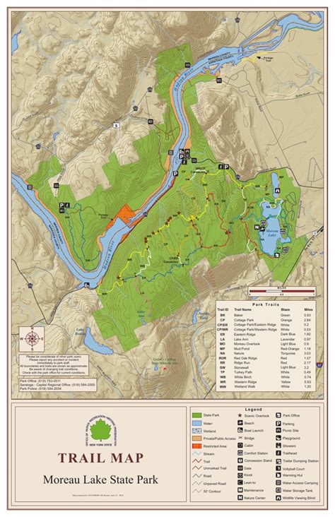 Moreau Lake State Park Trail Map