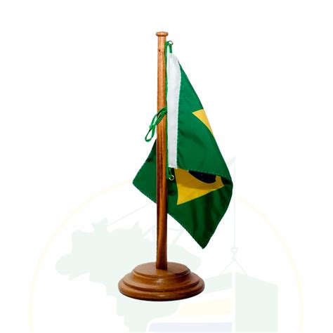 Bandeira De Mesa Brasil Com Pedestal 12x17cm