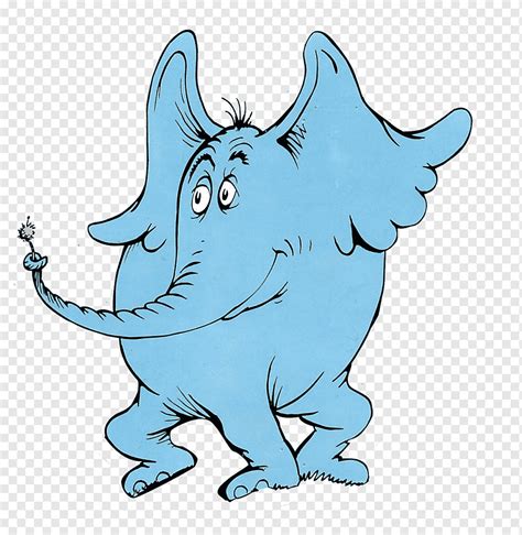 Ilustraci N Del Elefante Azul El Gato En El Sombrero Oh Los Lugares