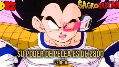 Su Poder De Pelea Es De 2800 Vegeta DBZ YouTube