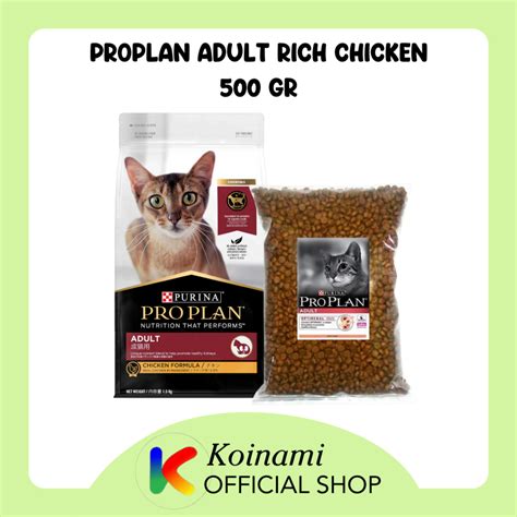 Jual PROPLAN ADULT RICH CHICKEN 500 Gr REPACK Makanan Kucing Cat