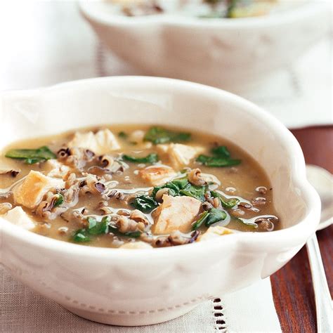 Spinach, Chicken, and Wild Rice Soup Recipe - EatingWell