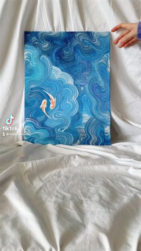 Koi Fish Painting By Katie Over Katieesstudio On Insta And Tik Tok