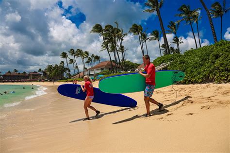 Surfing At Poipu Beach Kauai