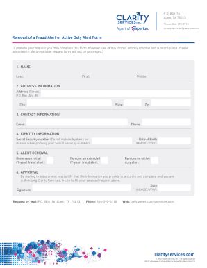 Fillable Online How To Request Your Clarity Consumer File Disclosure