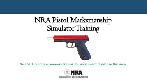 Ppt Nra Pistol Marksmanship Simulator Training Powerpoint