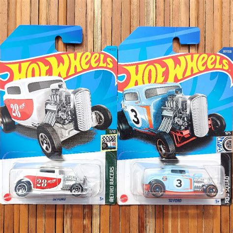 Merah Hitam Putih Hotwheels Ford Black Red Blue Gulf