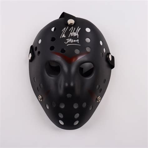 Kane Hodder Signed Friday The Th Mask Inscribed Jason Pa