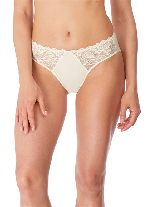 Lingerie WacoalModèle Eglantine Slip Col Gardenia ou Blanc