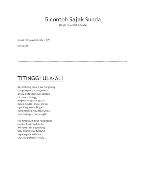 Detail Contoh Sajak Basa Sunda Koleksi Nomer 36