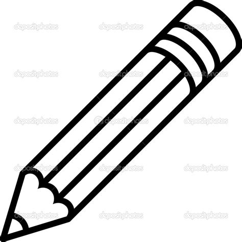 Clipart Pencil Outline Clipground