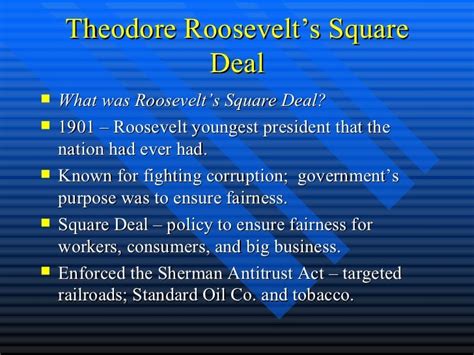 The progressive era roosevelt