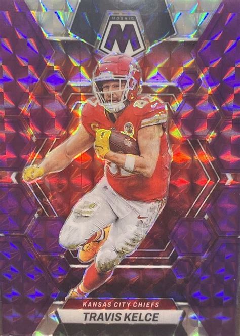 Travis Kelce 2023 Mosaic 113 Purple 49 Price Guide Sports Card Investor