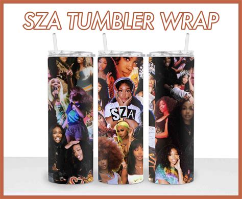 Sza 20 Oz Skinny Tumbler Wrap Sza Sos Ctrl 2023 Straight Tumbler ...