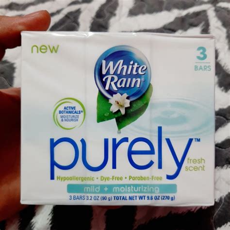 White Rain Purely Fresh Scent Soap Bar Mild Moisturizing 3 Bars 90g