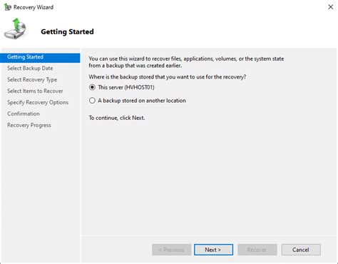 Windows Server Backup And Restore Virtualization Howto