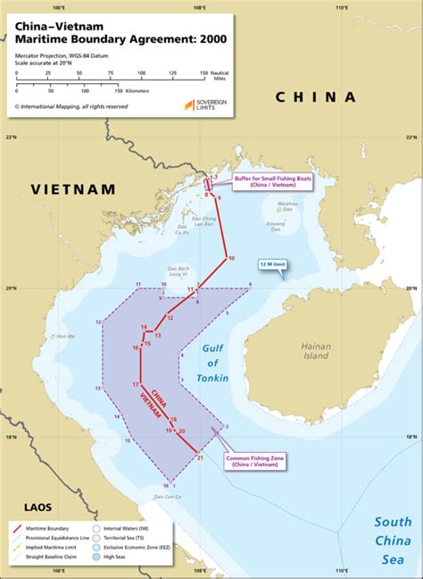 Chinavietnam Maritime Boundary Sovereign Limits