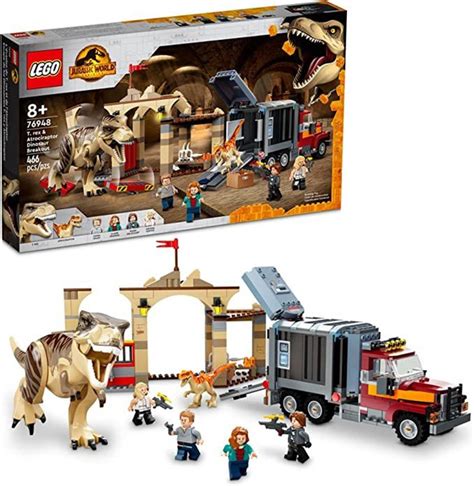 Конструктор LEGO Побег тираннозавра и атроцираптора-динозавра Jurassic ...