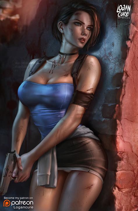 Wallpaper Logan Cure Drawing Resident Evil Jill Valentine Women