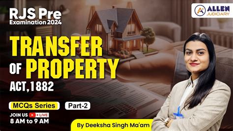 Mcq S Series Transfer Of Property Act Rjs Pre Allen