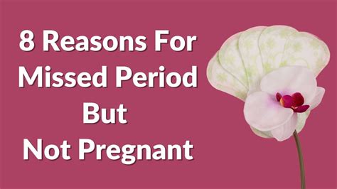 Reasons For Missed Period But Not Pregnant Visitjoy Youtube