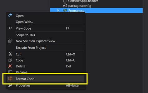 Format Code In Visual Studio How To Achieve Clean And Consistent