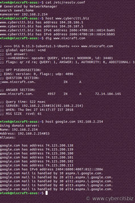 How To Find Out What My Dns Servers Address Is Nixcraft