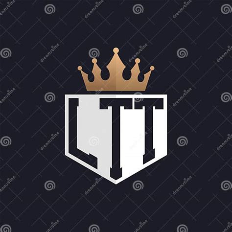 luxury ltt logo  crown elegant initials ltt letter logo