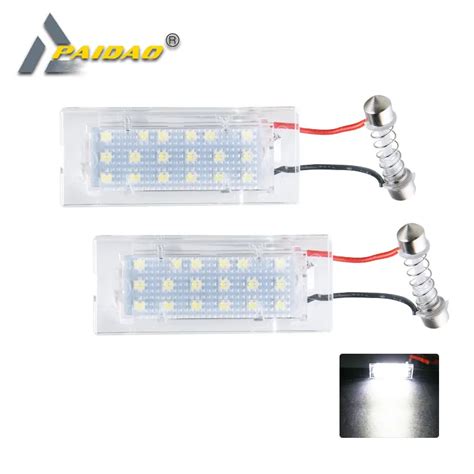 Pcs Canbus Led Car Licence Plate Lights Smd Chips Auto Car Styling