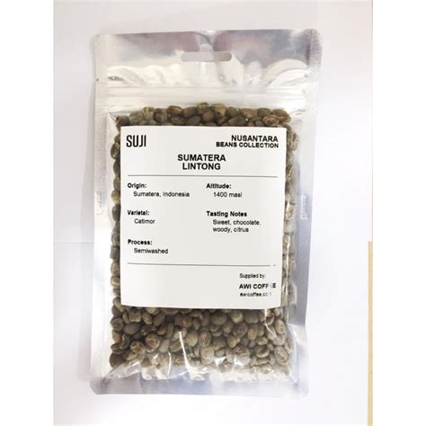 Jual Biji Kopi Mentah Green Bean Arabica Sumatera Lintong Semiwashed