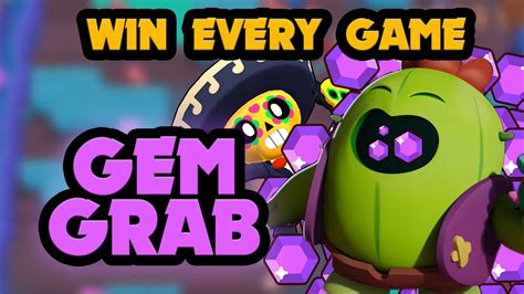 How To Win Every Game Of Gem Grab In Brawl Stars Youtube