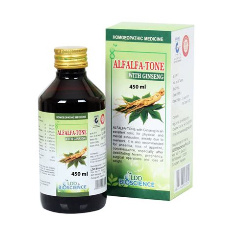 Description Ldd Bioscience Homeopathy Alfalfa Tone With Ginseng Syrup