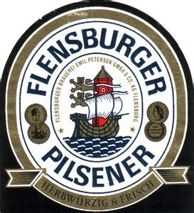 Drink Label: Flensburger Pilsener (Flensburger Brauerei, Germany ...