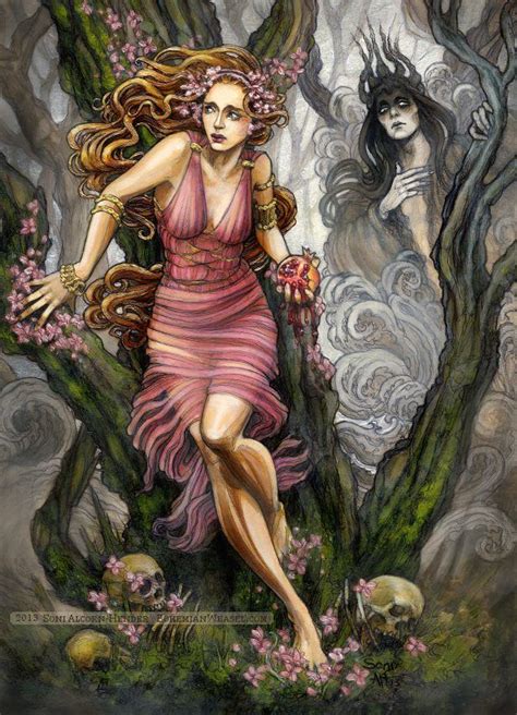 Persephone Fleeing Hades Elfen Fantasy Fantasy Art Goddess Of The Underworld Ange Demon